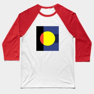 Bold Geometric Contrast Baseball T-Shirt